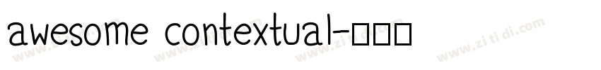 awesome contextual字体转换